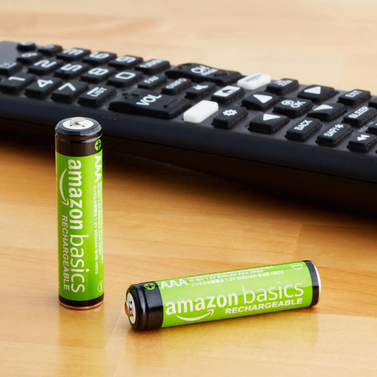 Amazon Basics 16-Pack Rechargeable AAA NiMH Performance Batteries, 800 mAh, Recharge up to 1000x Times, Pre-Charged