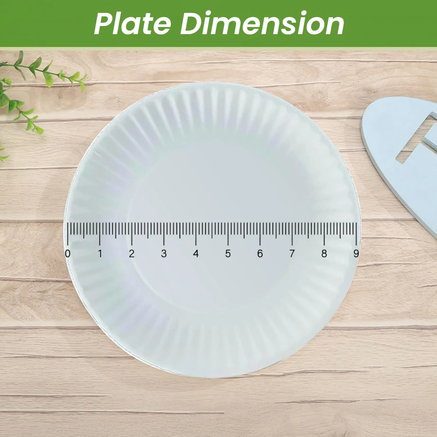 Perfect Stix 9 Inch Paper Plates (Pack of 500) Uncoated White Paper Plates. 9 Inches.