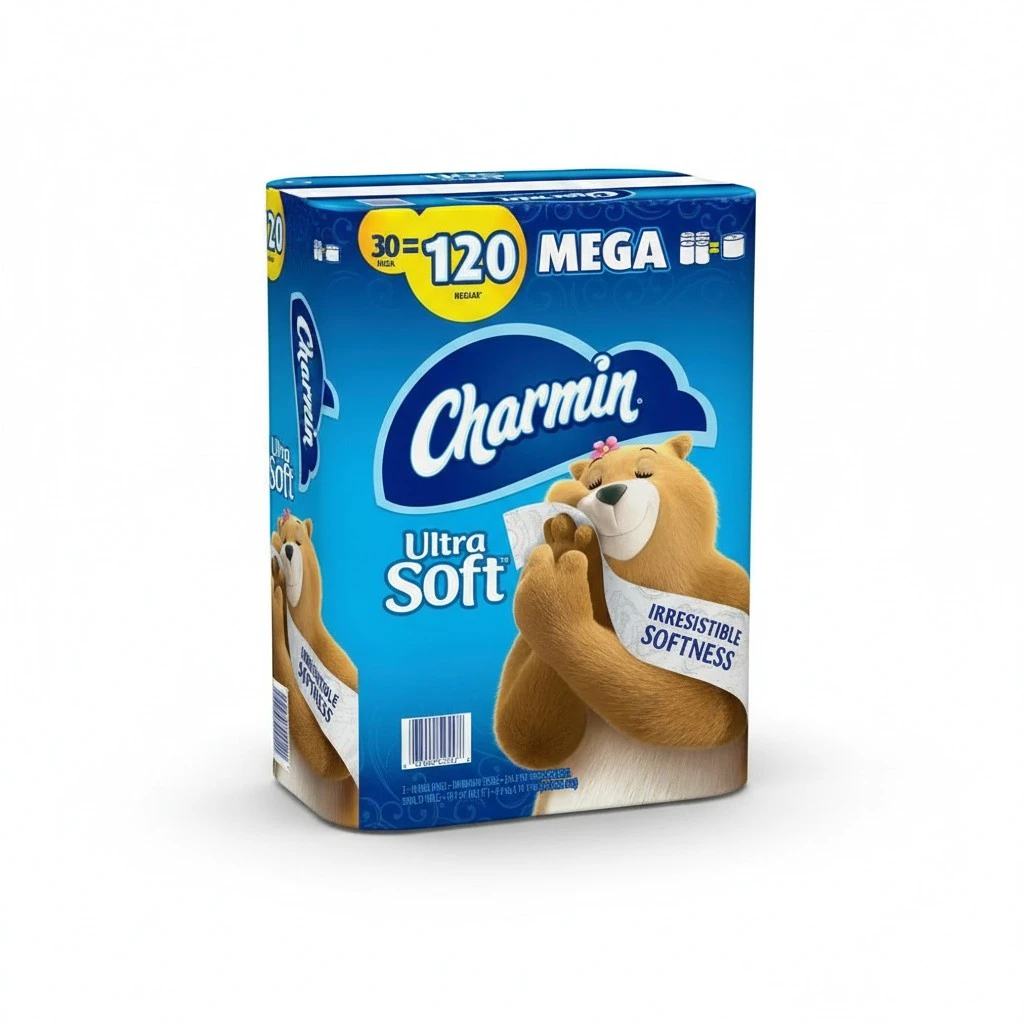 Charmin Ultra Soft Bathroom Tissue (30 Mega Rolls = 120 Regular Rolls) Toilet Paper