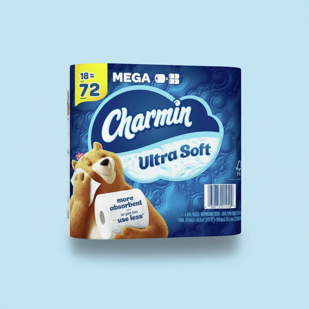 Charmin Ultra Soft 2-Ply Bathroom Tissue, 244 Sheets Per Roll, Pack Of 18 Rolls