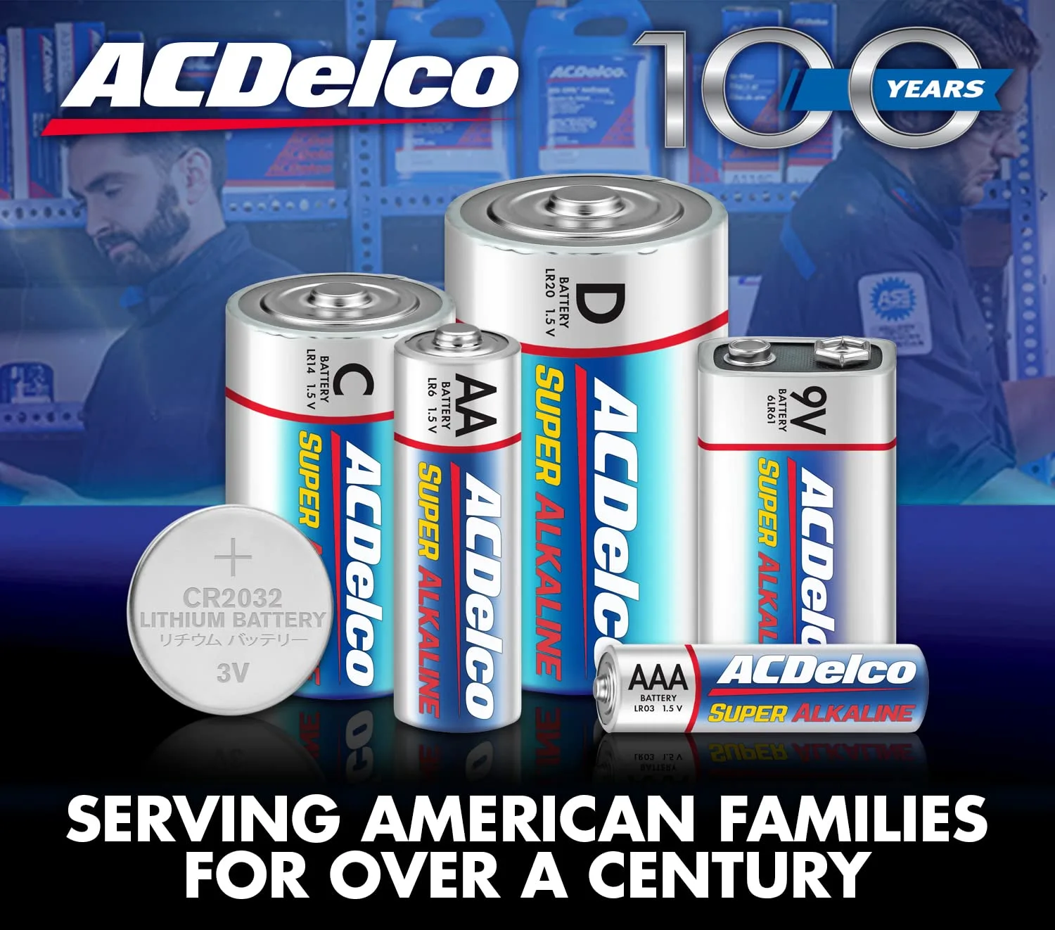 ACDelco AA, AAA, 9-Volt Combo Pack, 40-AA, 36 AAA, 8 9V Batteries, Alkaline Batteries