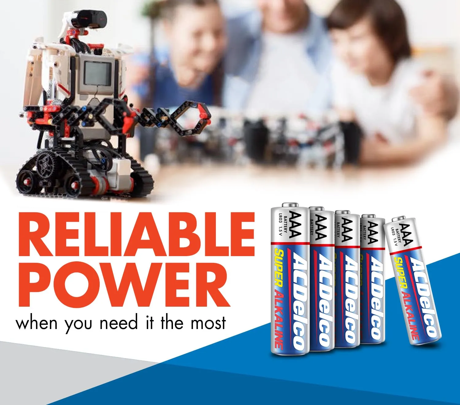 ACDelco 48-Count Triple AAA Batteries, Maximum Power Super Alkaline Battery, 10-Year Shelf Life, Reclosable Packaging