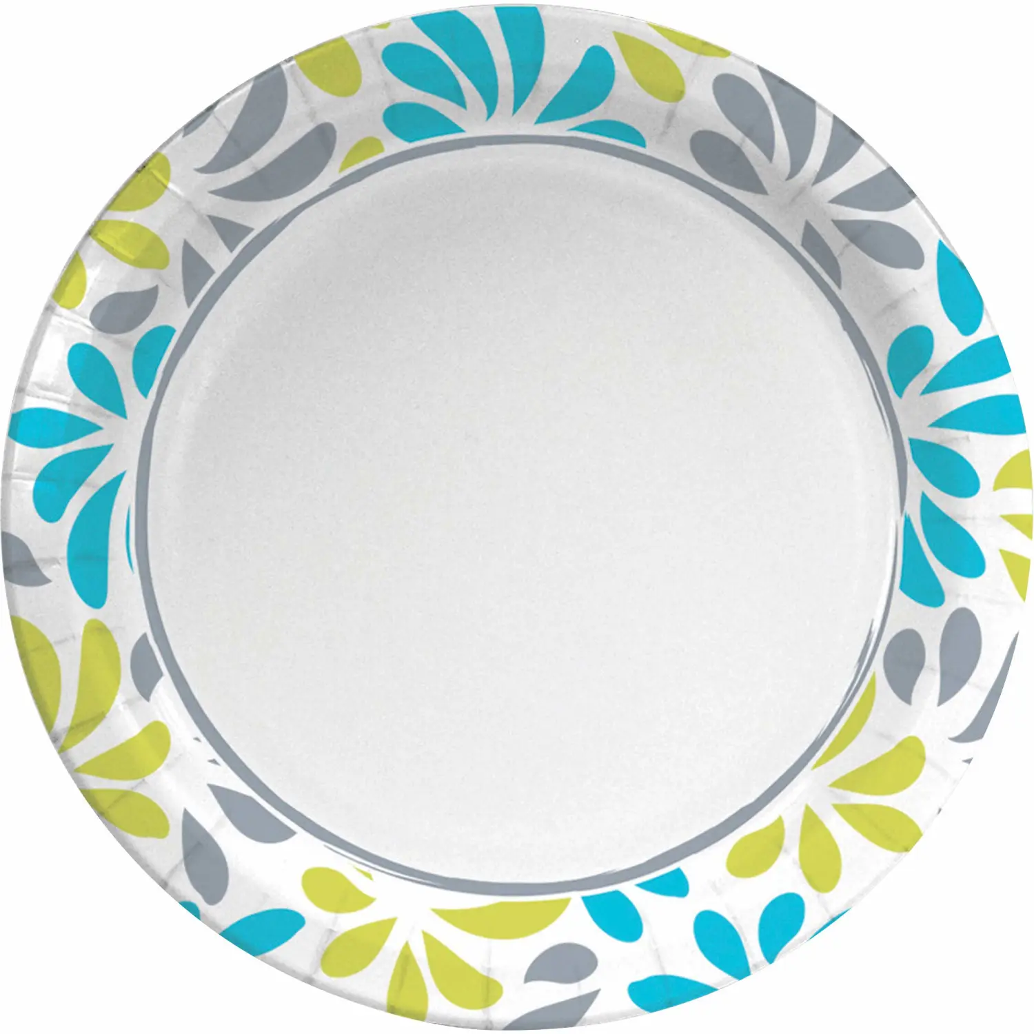 Genuine Joe Printed Paper Plates, 9" (Pack of 125)