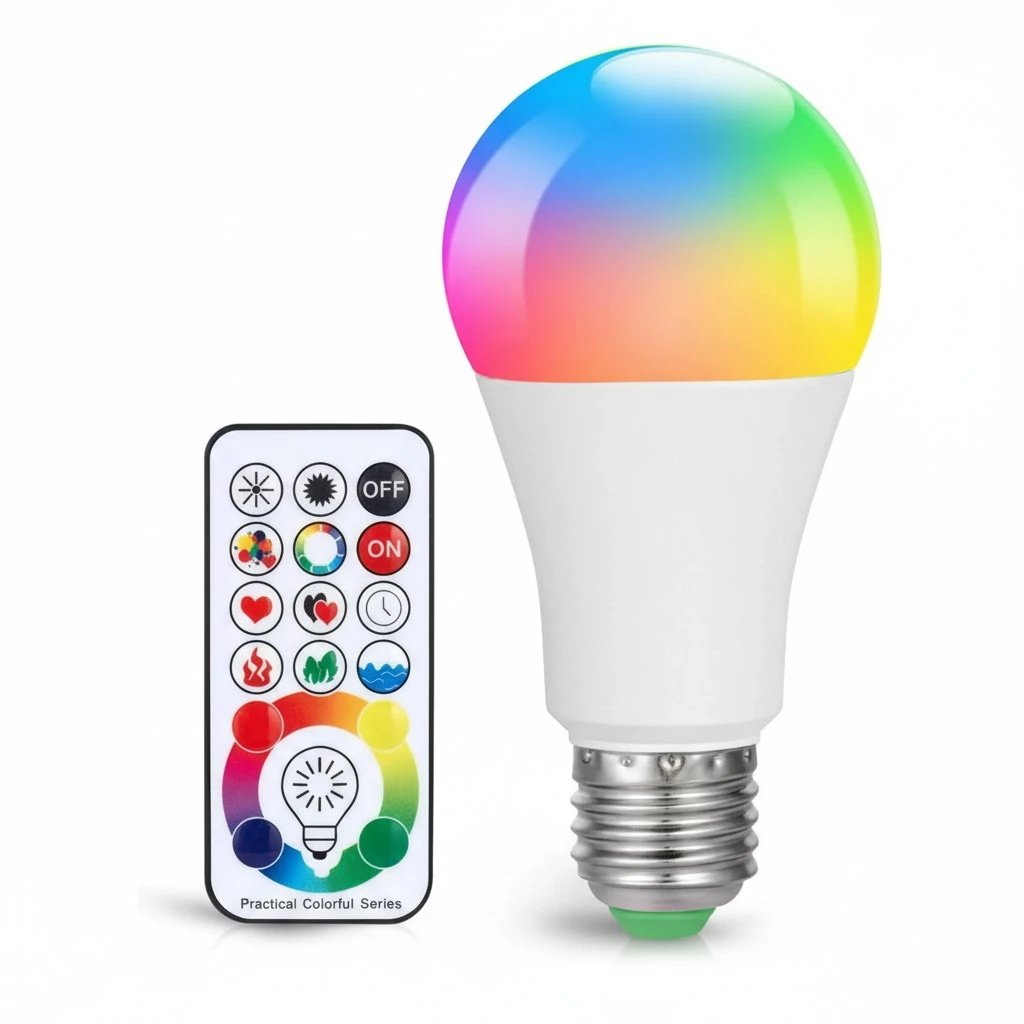 Christmas LED Color Changing Light Bulb, 900LM Dimmable E26 10W (60W Equivalent) RGBW, Mood Light Bulb with Timing Remote, 120 Colors Screw Base Lights for Home Decor, Bedroom, Stage, Party