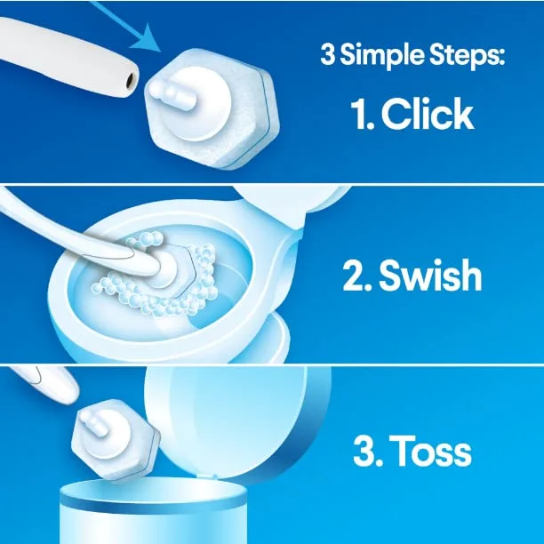 Clorox ToiletWand Disinfecting Refills, Disposable Wand Heads - Rainforest Rush - 20 Count