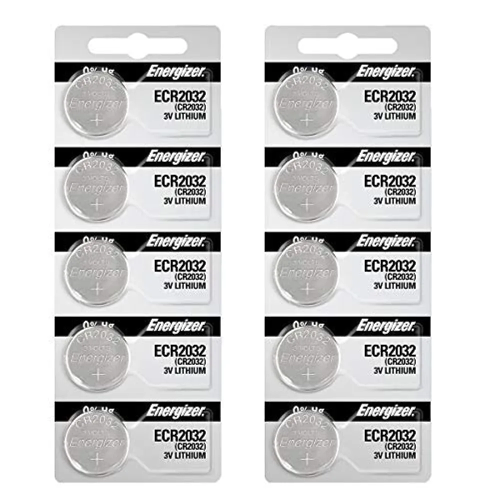 Energizer 2032 Battery CR2032 Lithium 3v (1 Pack of 10)