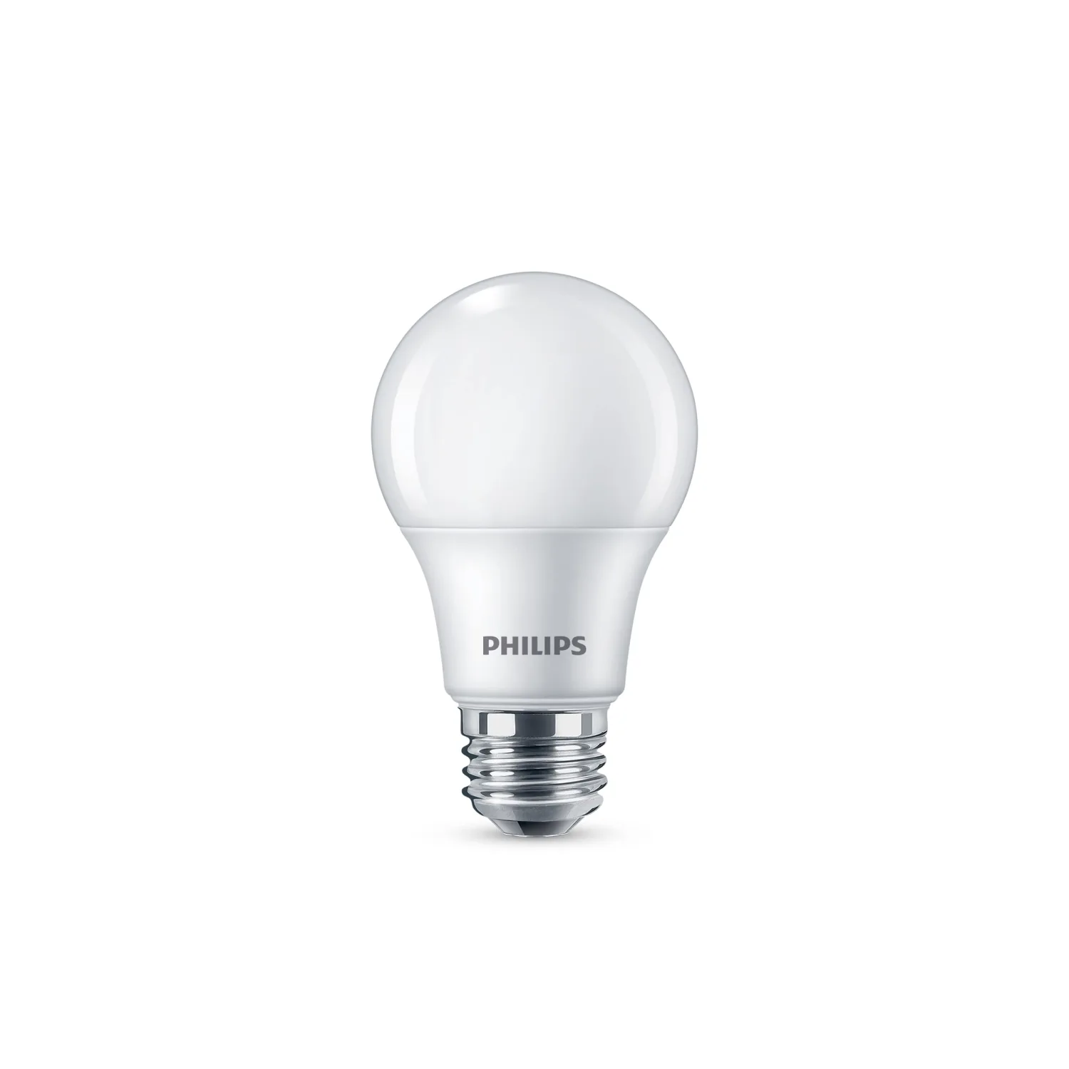 PHILIPS LED Basic Frosted A19, Non-Dimmable, Eye Comfort Technology, 450 Lumen, Daylight(5000), 5.5W=40W, E26 Base, 4PK