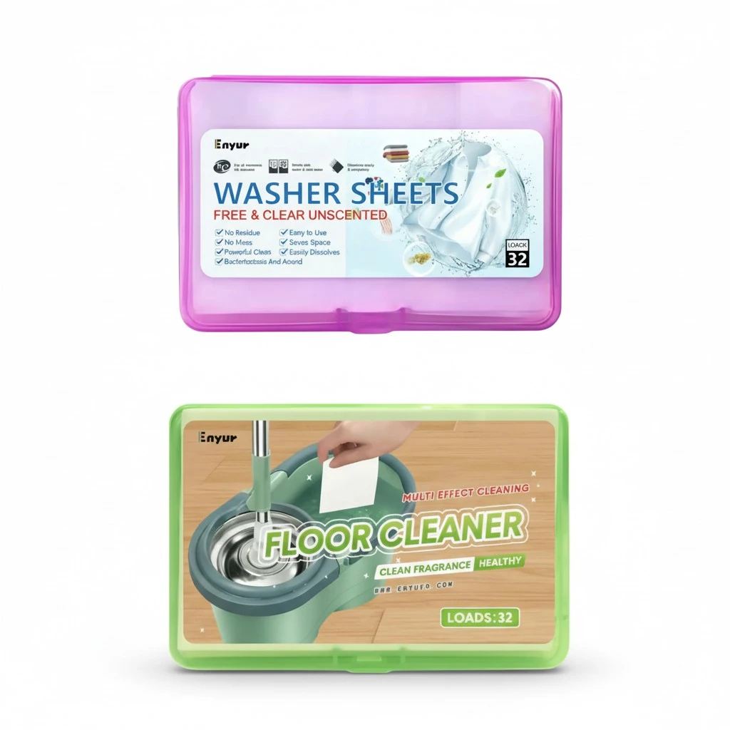 Laundry Detergent Sheets，Unscented，Travel Laundry Soap，32 Loads / 1 Pack， Floor Cleaners 32 Loads/ 1 Pack，Easy To Use