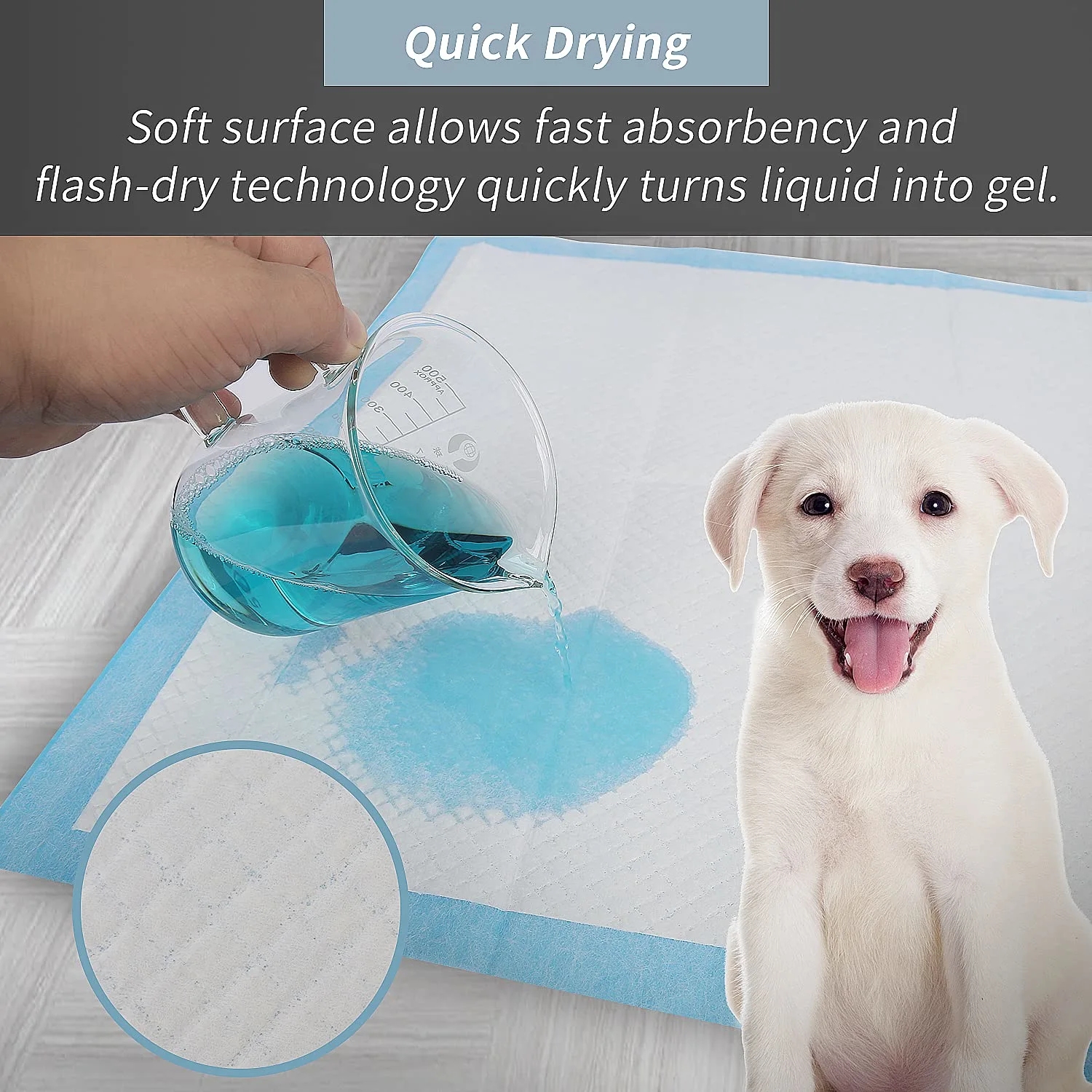 IMMCUTE Puppy Pee Pads 22"x23" | Dog Pee Training Pads Super Absorbent & Leak-Proof | Disposable Pet Piddle and Potty Pads for Puppies | Dogs | Doggie| Cats | Rabbits (Regular, Count, 14)