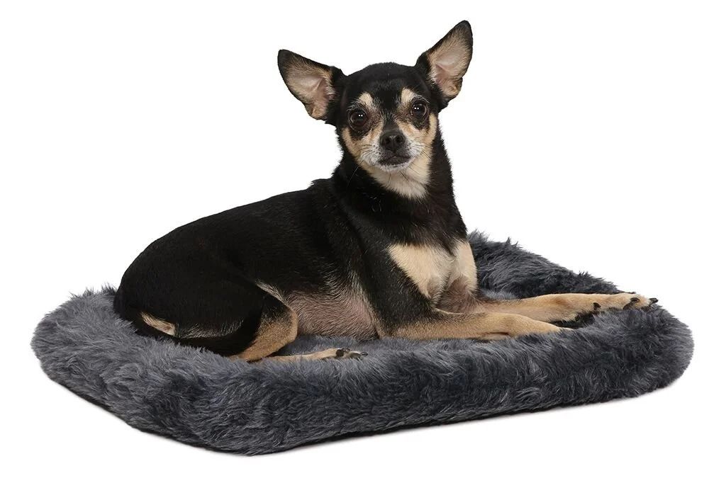 MidWest Homes for Pets Bolster Dog Bed 18L-Inch Gray Dog Bed or Cat Bed w/ Comfortable Bolster | Ideal for "Toy" Dog Breeds & Fits an 18-Inch Dog Crate | Easy Maintenance Machine Wash & Dry