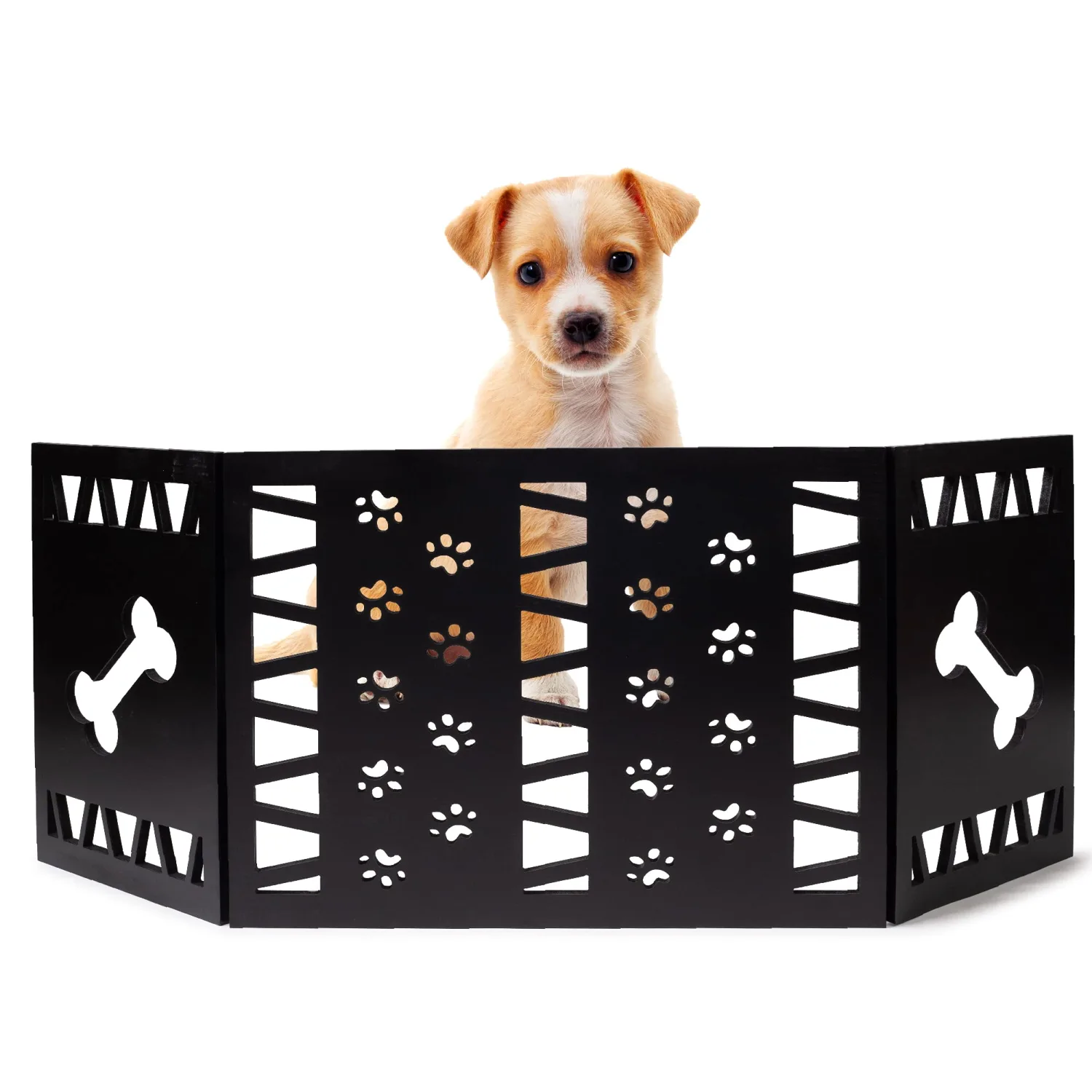 Free Standing Pet Gate | Pet Gate for Small Dogs | Free Standing Dog Gate for Stairs | Freestanding Dog Gates for Doorways | Freestanding Pet Gates for Dogs | Width 23.5-47 inch | Height 18.75 inch