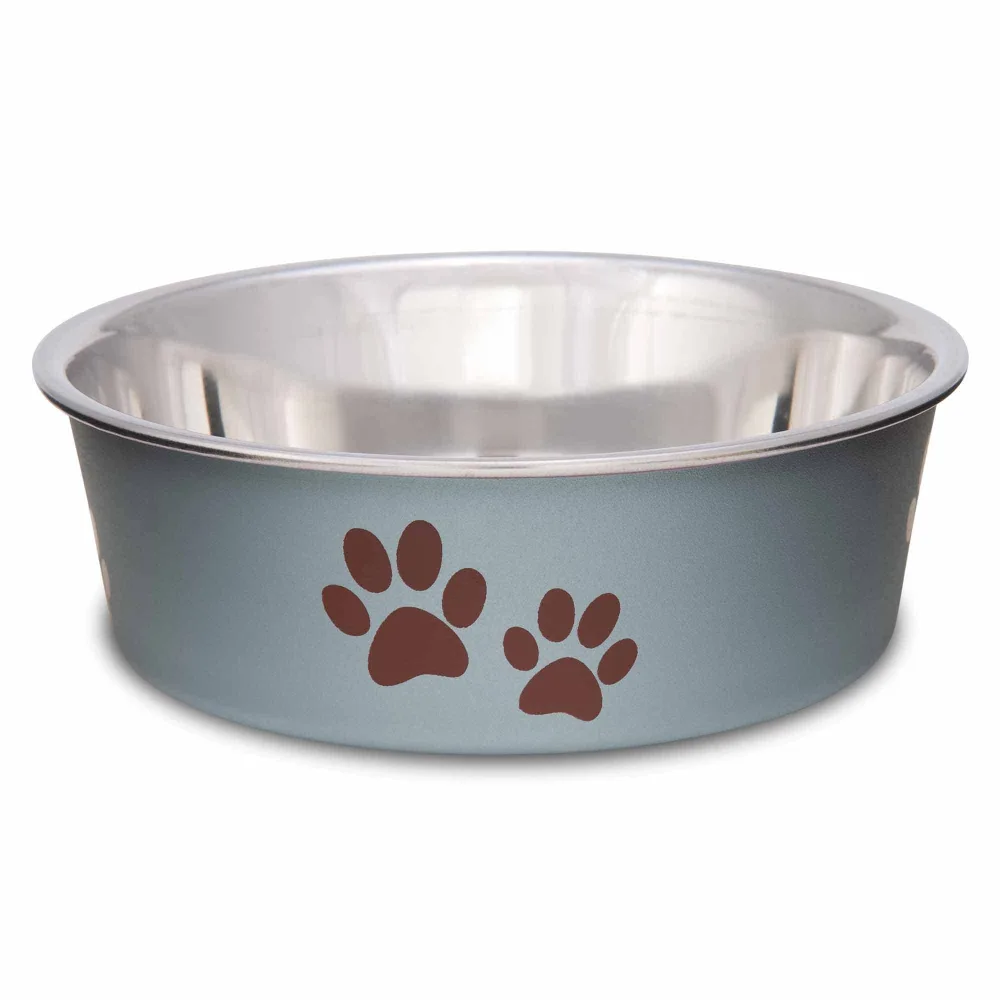 Loving Pets Metallic Bella Bowl, Dog Bowl, Small, Blueberry