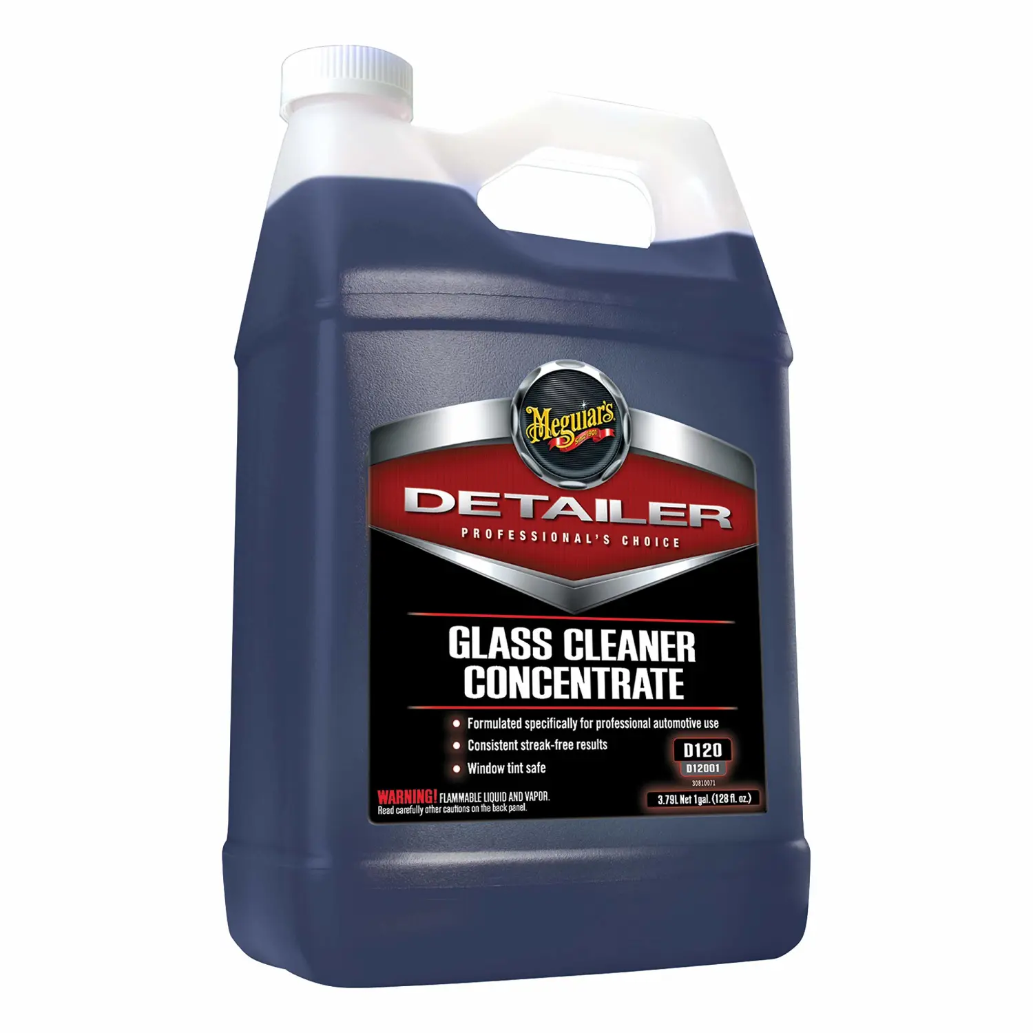 Meguiar's D12001 Glass Cleaner Concentrate, Car Window Cleaner for a Crystal Clear View - 1 Gallon Container, 128 Fl Oz (Pack of 1)