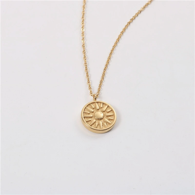 Sun Goddess Necklace Gold Ornament