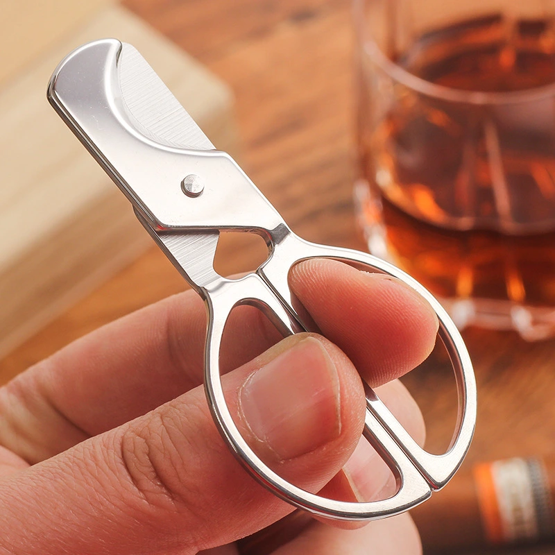 Men's Metal Stainless Steel Portable Cigar Scissors