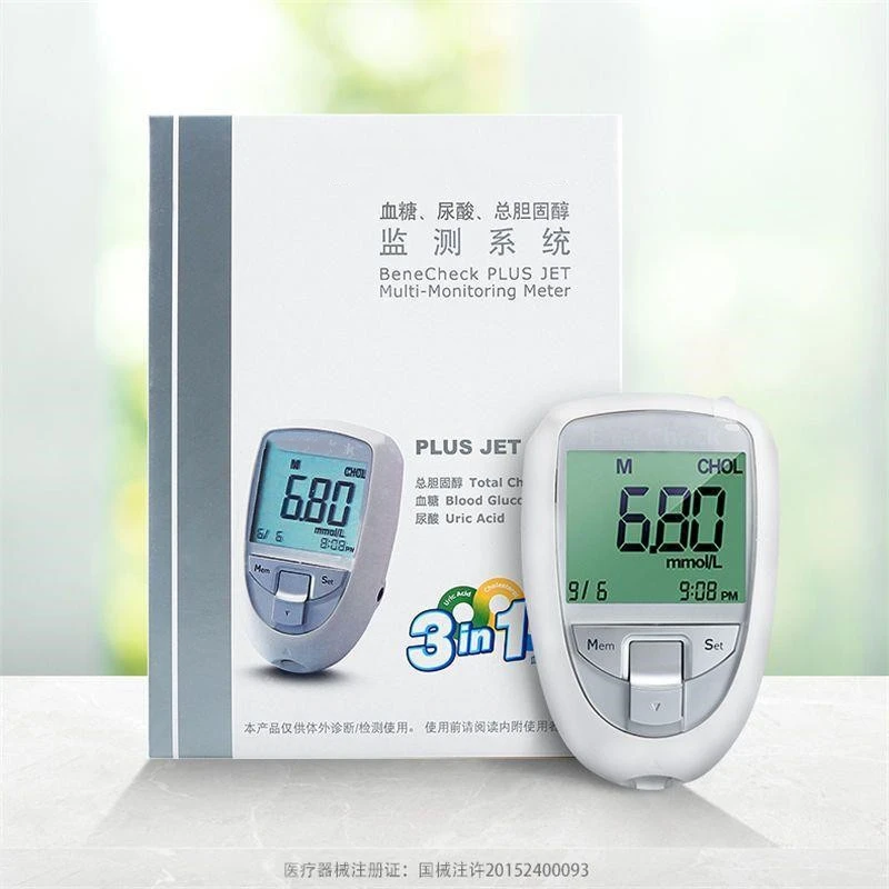 Household Blood Glucose And Uric Acid Tester Total Cholesterol And Blood Lipid Tester