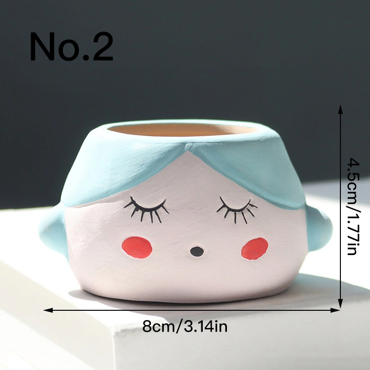 Cute Cartoon Coarse Pottery Flower Pot