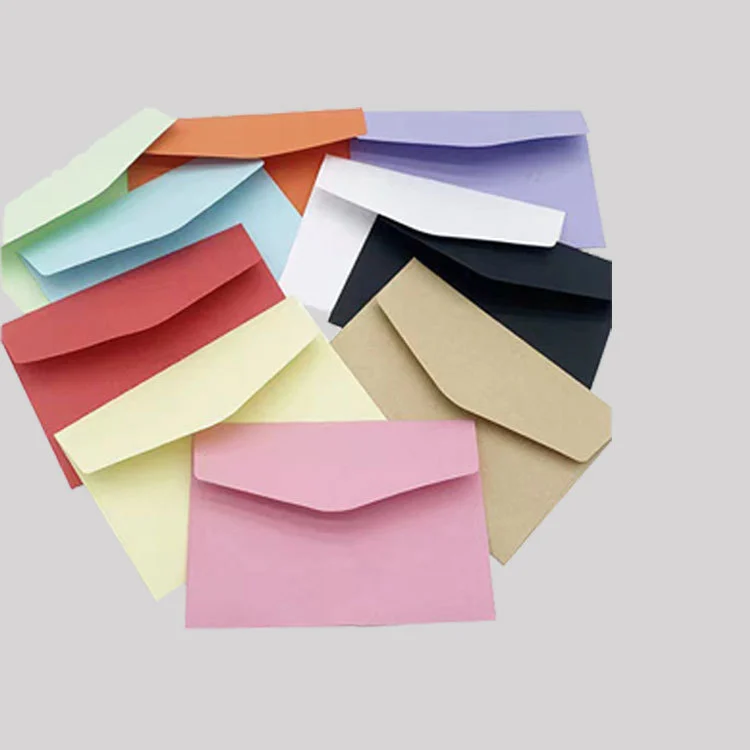 Mini Solid Color Small Envelope Unprinted Color Envelope Member Card Cover