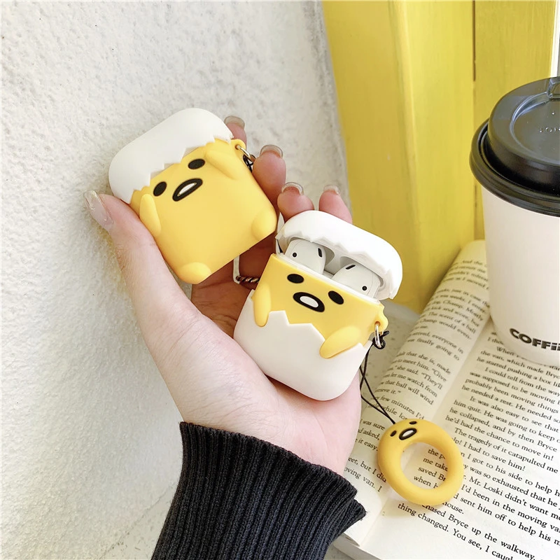 Wireless Bluetooth Headset Silicone Protective Case Cute Small Egg Shell Cartoon Applicable To Korean Style Pro3 Generation