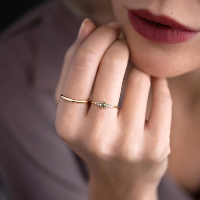 Keisha Diamond Pearl Ring