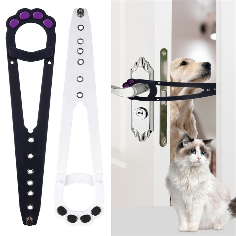 Pet Cat Door Holder Latch Prevents Dogs From Entering Cat Supplies Adjustable Elastic Gate Lock Keep Dog Out Pet Cat Accessories