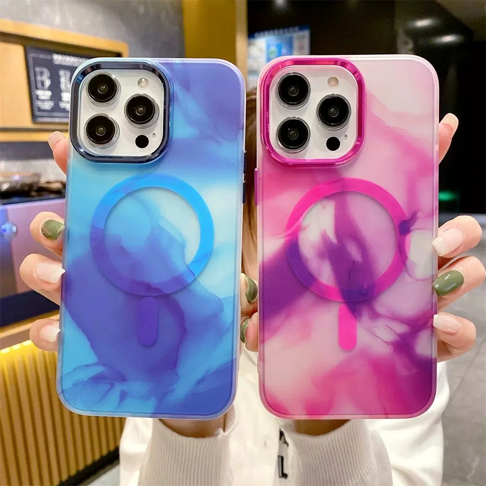 Ink Color Oil Painting Magnetic Suction Phone Case