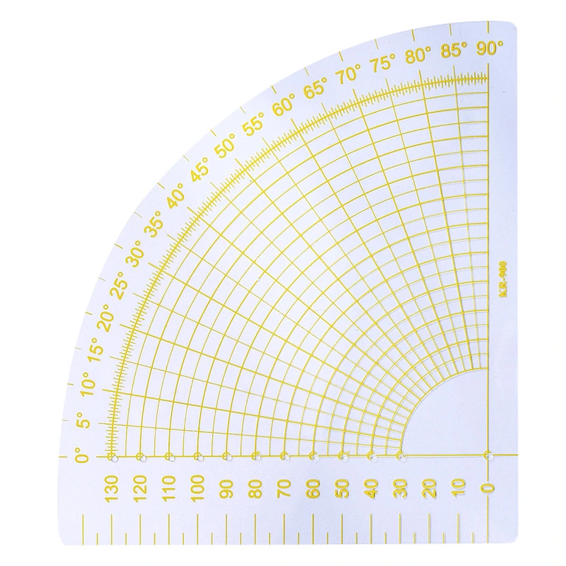 Fan-shaped Patchwork KR-900 Curve Ruler Seam Gauge Plastic Ruler