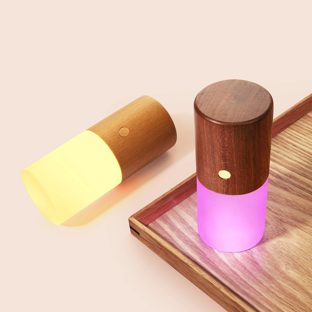 Creative USB Charging Desk Lamp With Log Flipping And Gravity Sensing