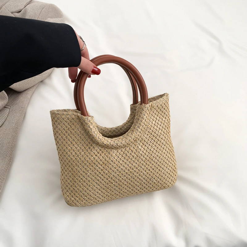 Large Capacity Portable Straw Woven Bag For Women