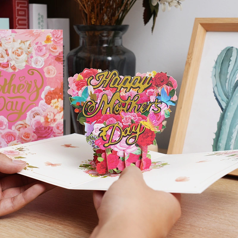 Creative Mother's Day New Greeting Card 3D Handmade Blessings