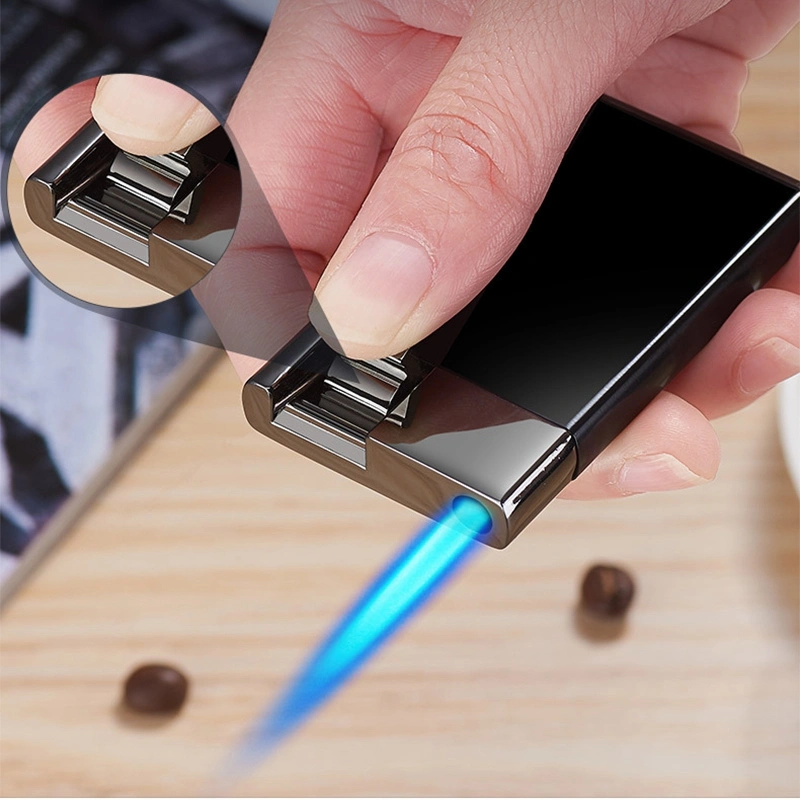 Creative Blue Flame Of Lever-press Inflatable Lighter