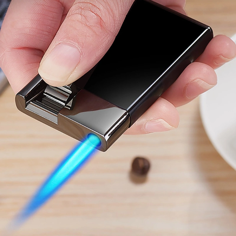 Creative Blue Flame Of Lever-press Inflatable Lighter