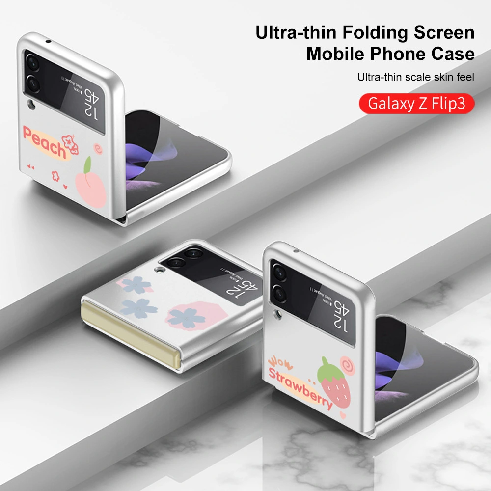 Creative Painted Phone Case Solid Matte Folding Screen Anti Drop