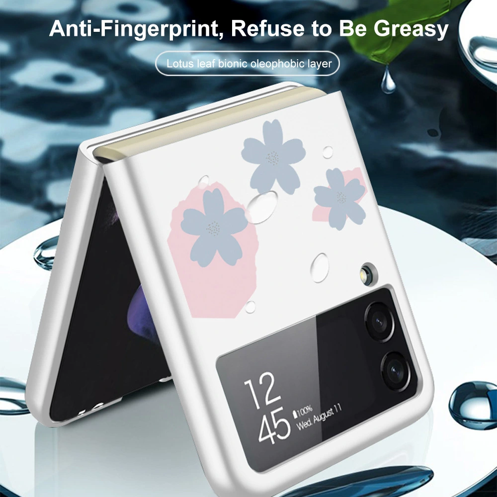 Creative Painted Phone Case Solid Matte Folding Screen Anti Drop