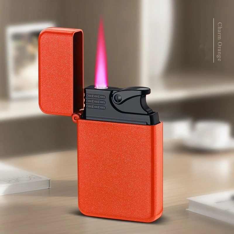 Creative And Personalized Metal Direct Red Flame Inflatable Lighter