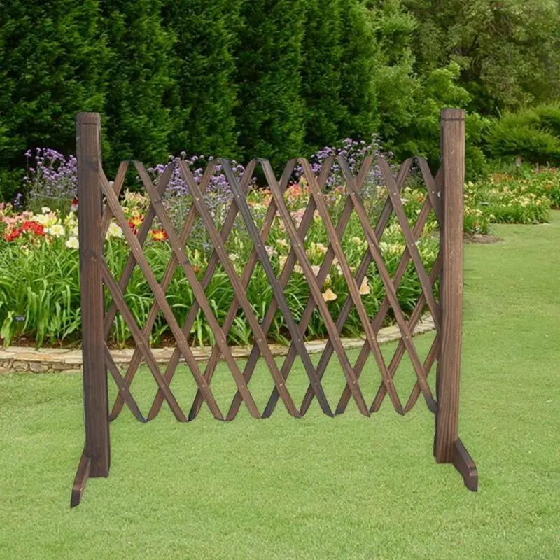 Garden Retractable Wooden Fence Climbing Frame Wedding Traction Shooting Props Background