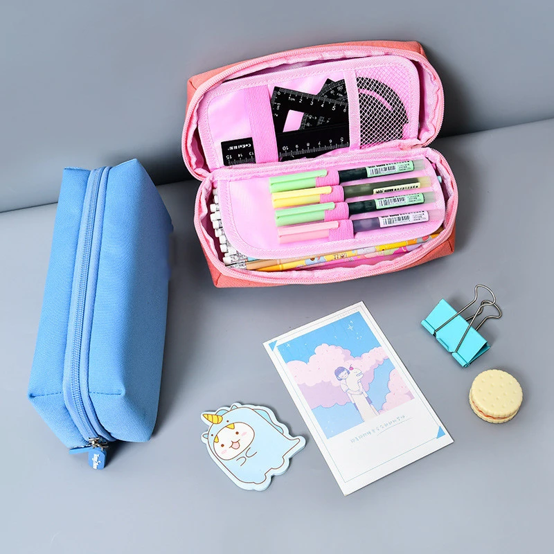 Fashion Simple Folio Large Capacity Stationery Bag