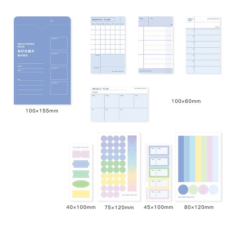 Simple And Fresh Handbook DIY Material Stickers