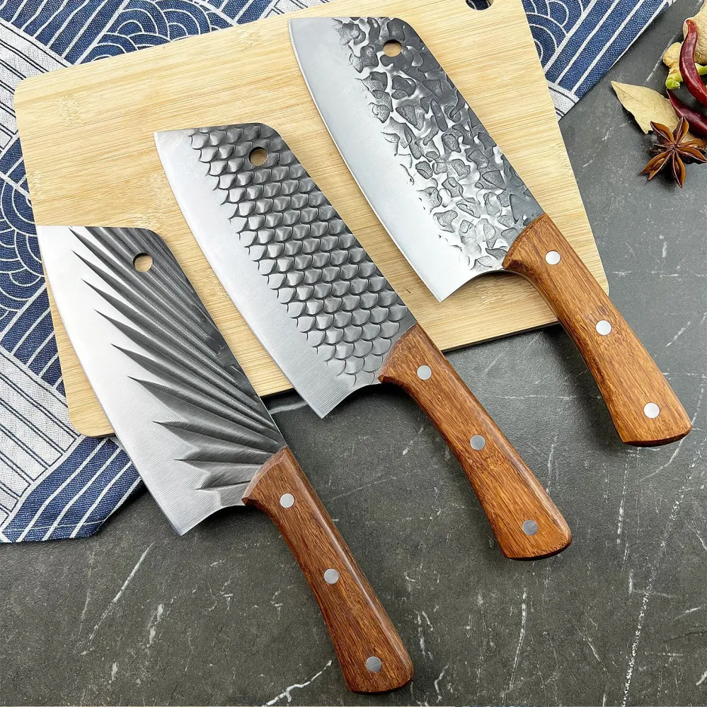 Nan Bamboo Stainless Steel Kitchen Knife Set