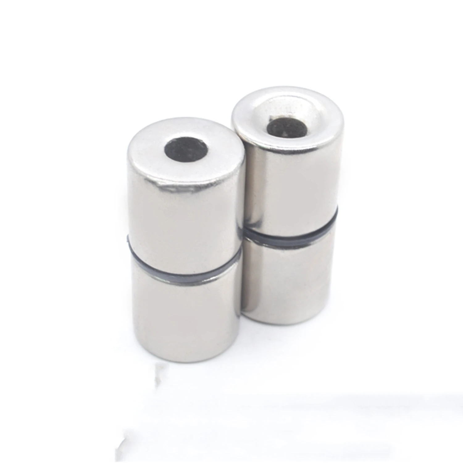 Ndfeb Strong Magnet 20x15 20 Holes 6mm Magnet Steel With Holes Cylindrical