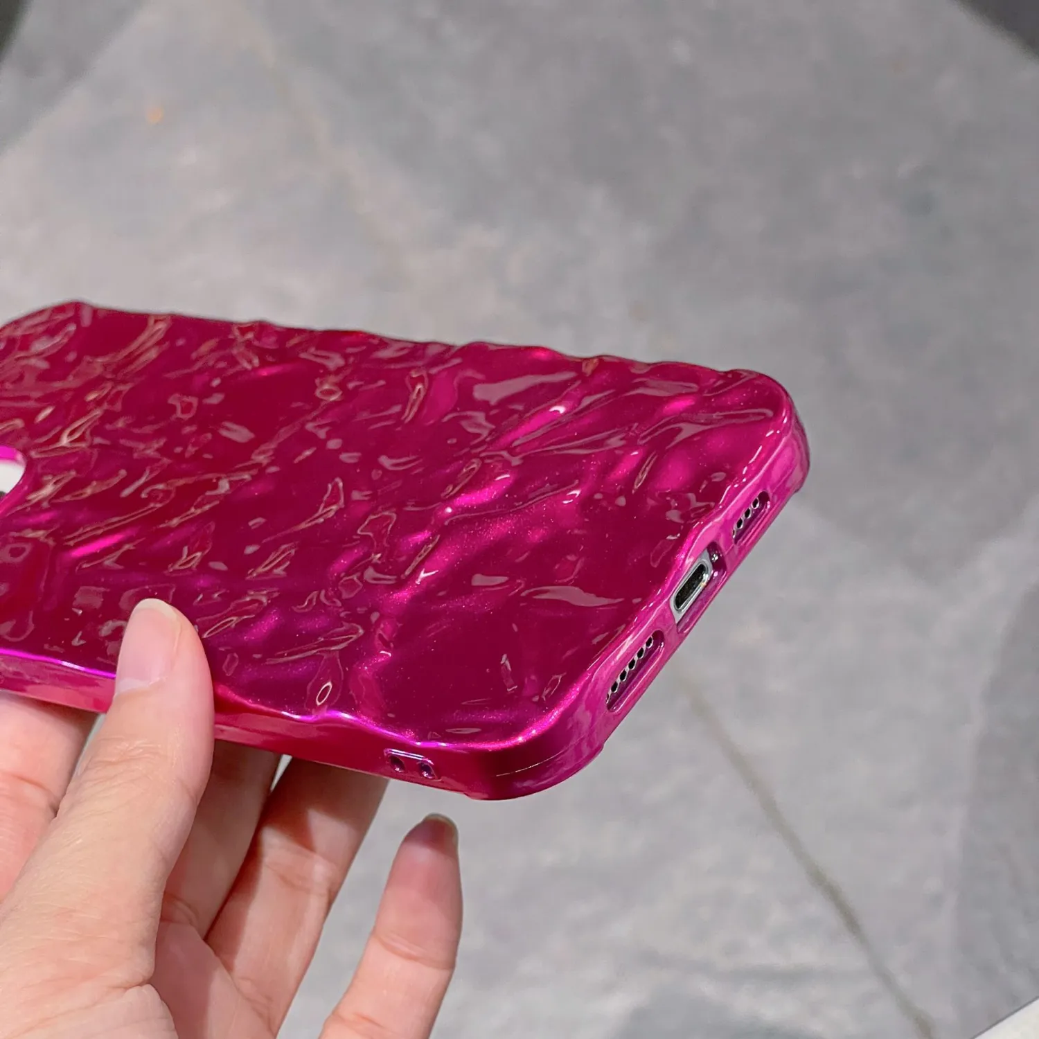 Crystal Rose Ruffle Phone Case
