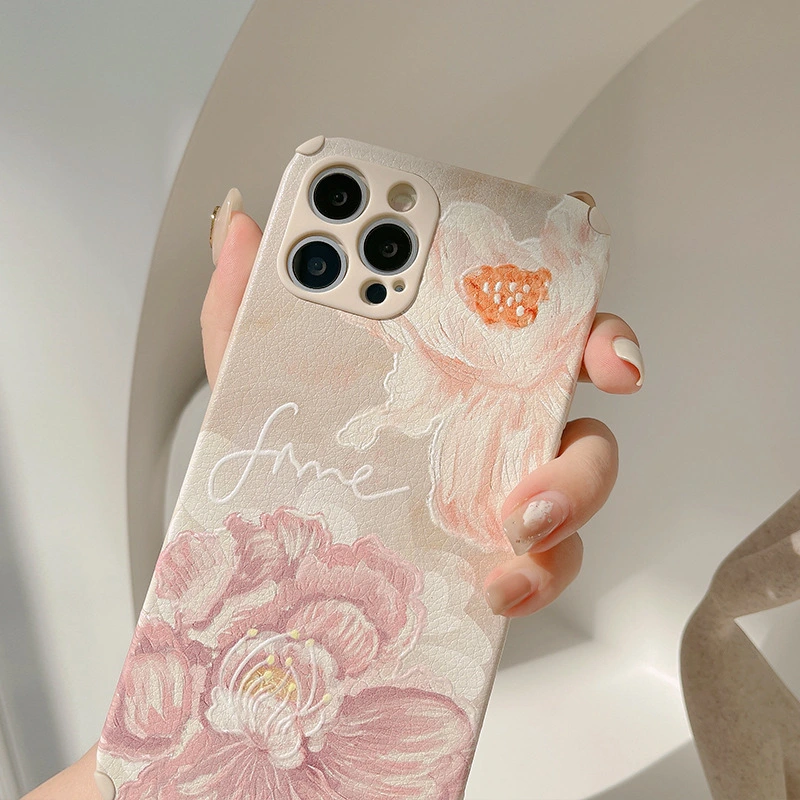 Retro Big Flower Mobile Phone Case Is Suitable
