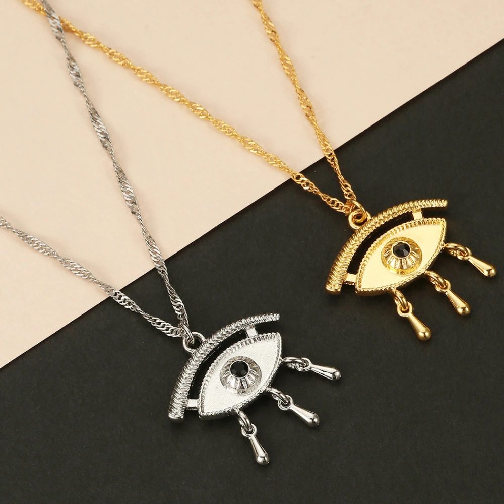 Simple Personality Matching Eyes With Tears Necklace