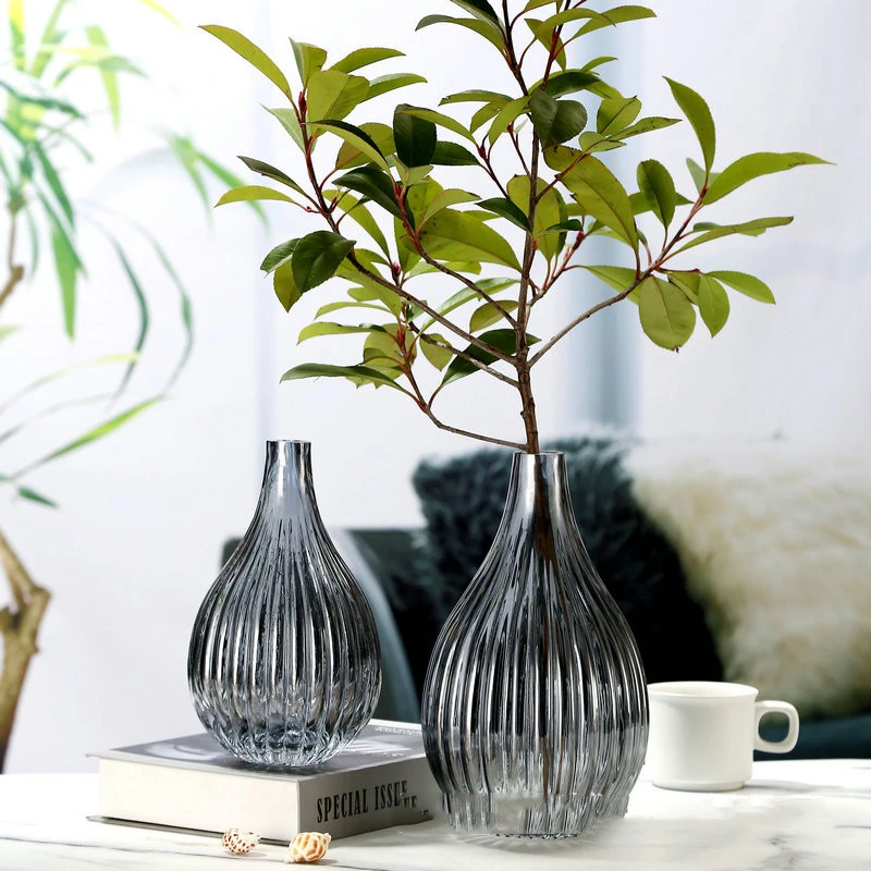 Living Room Floor-to-ceiling Glass Vase Ornaments