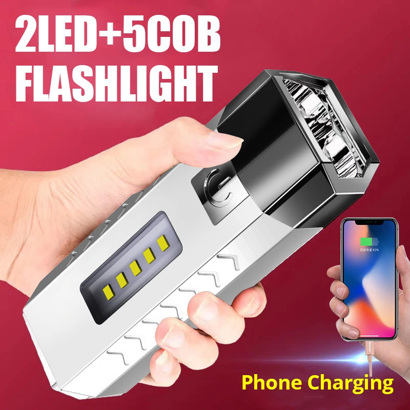 Multifunctional Flashlight Outdoor Portable USB Power Bank