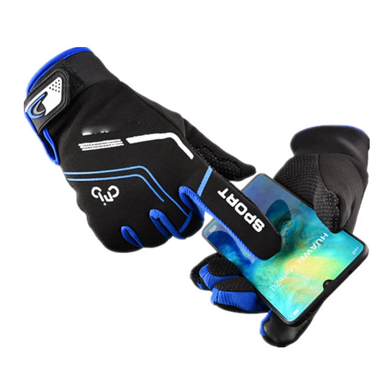 Men's Riding Full Finger Outdoor Sports And Casual Non-slip Wear-resistant Motorcycle Bicycle Gloves