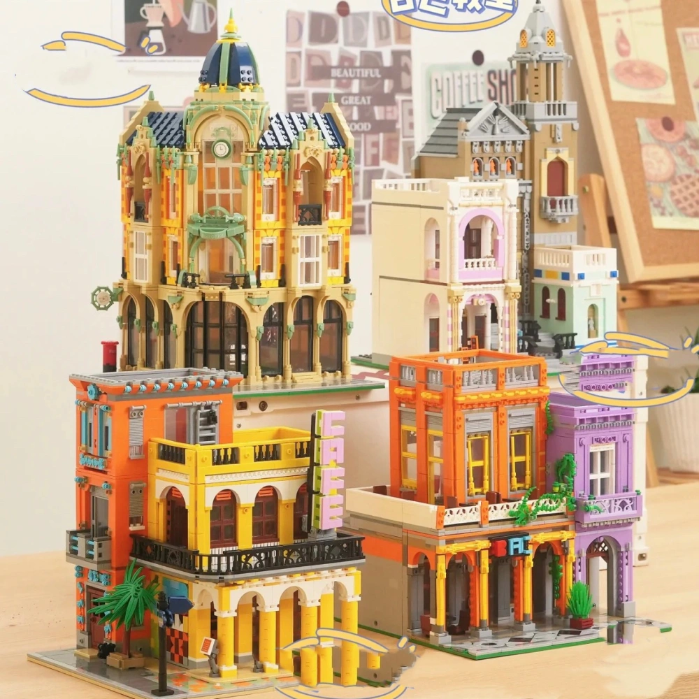 New Mini Grain Havana Coffee House Building Block Assembly Toys