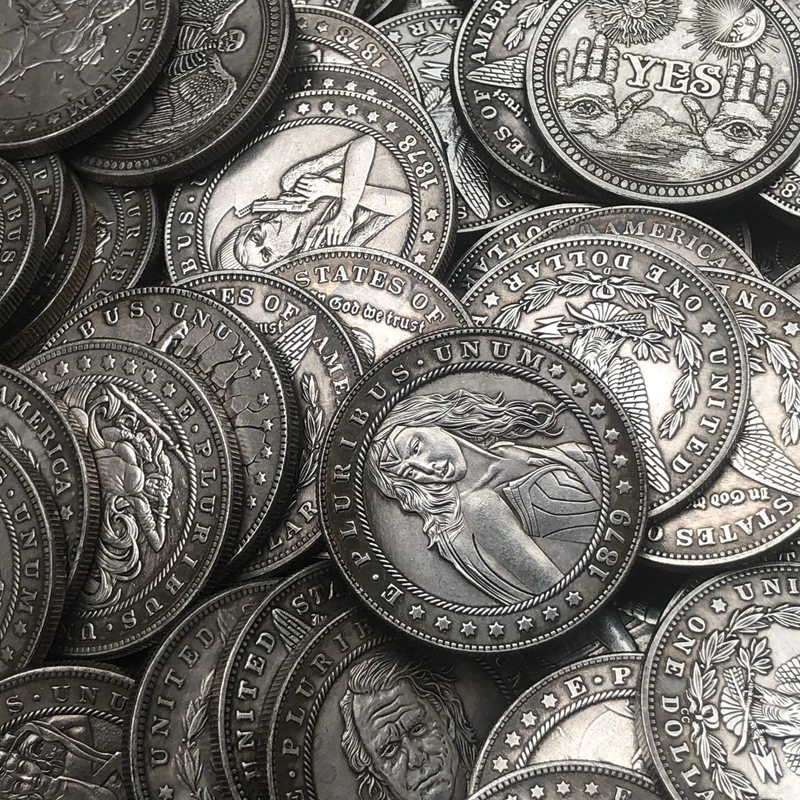 American Morgan Tramp Coin Antique Silver Dollar