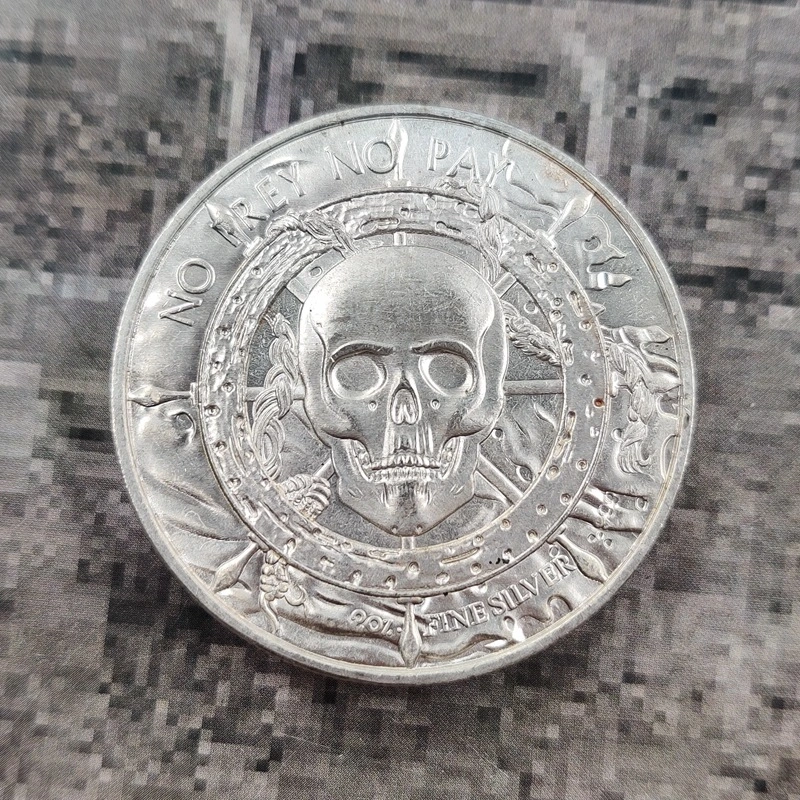 Morgan Pirate Ship Skull Commemorative Coin