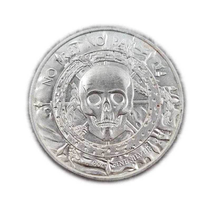 Morgan Pirate Ship Skull Commemorative Coin